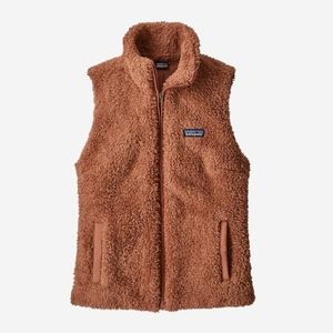 Patagonia Los Gatos fuzzy fleece vest in Brown